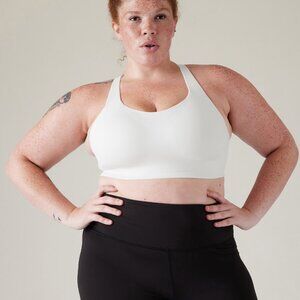 NEW Athleta Bright White 42F Advance Bra B-GG Wicking